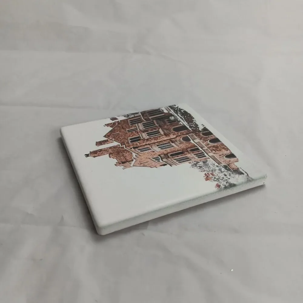 Glen Eyrie Castle Souvenir Coaster Single Replacement Colorado Springs Cork Back